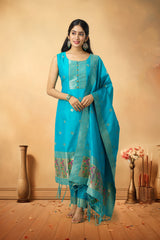 Festive blue traditional wear