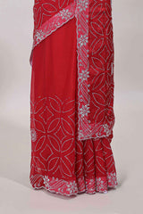 Festive ethnic outfit with shimmer