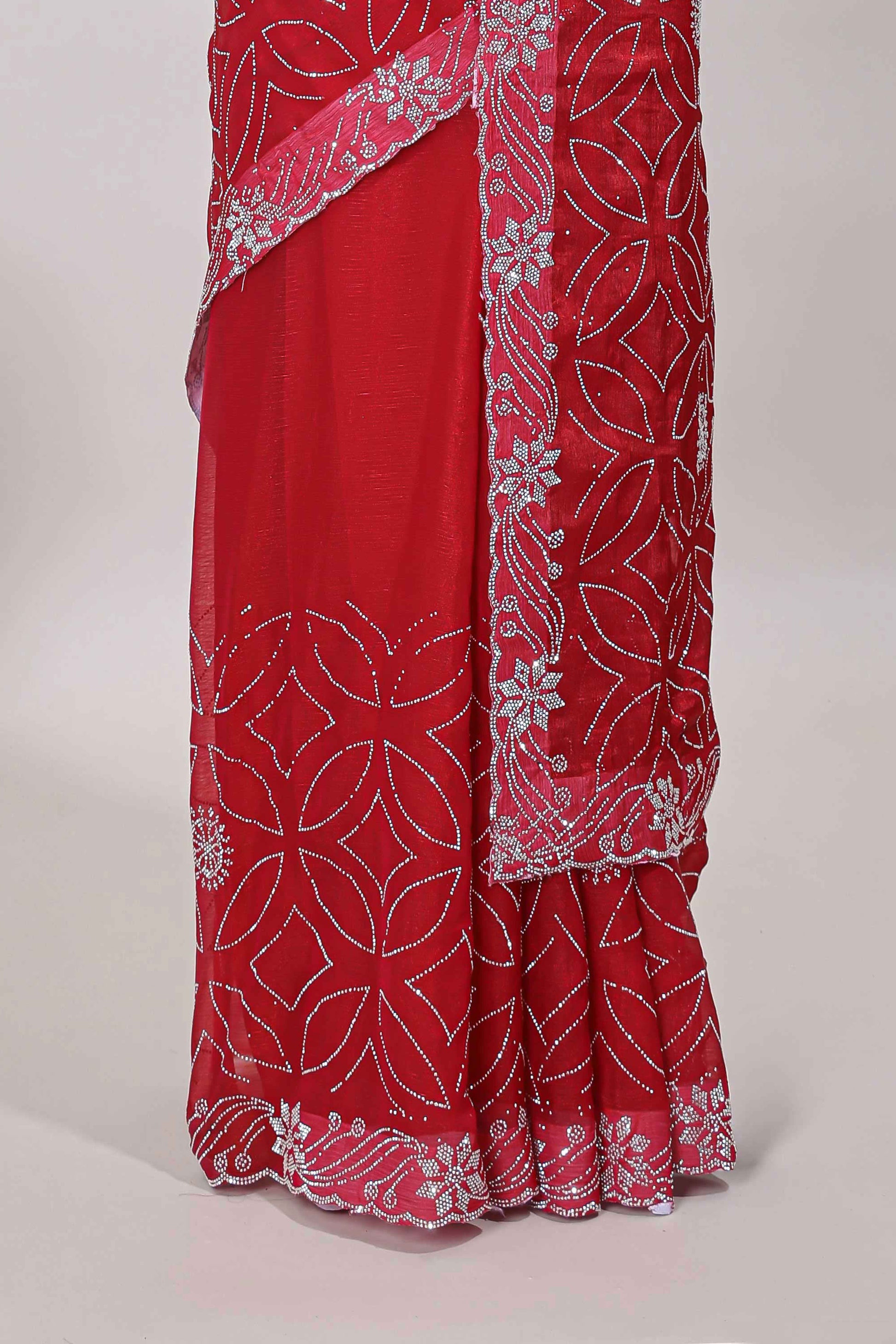 Festive ethnic outfit with shimmer