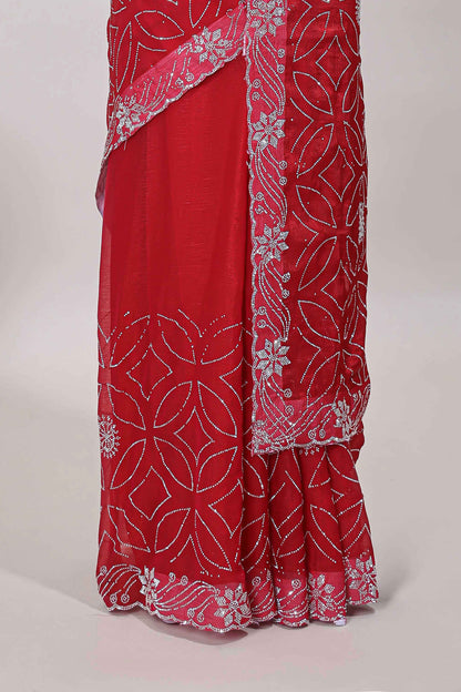 Festive ethnic outfit with shimmer