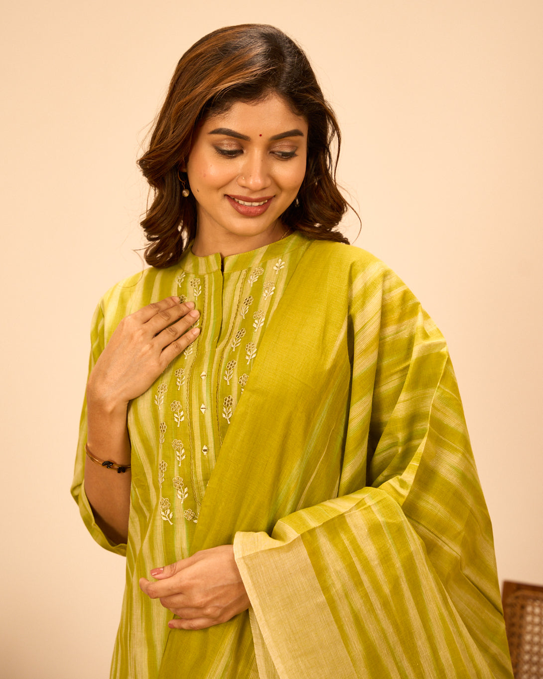 Festive ethnic printed outfit
