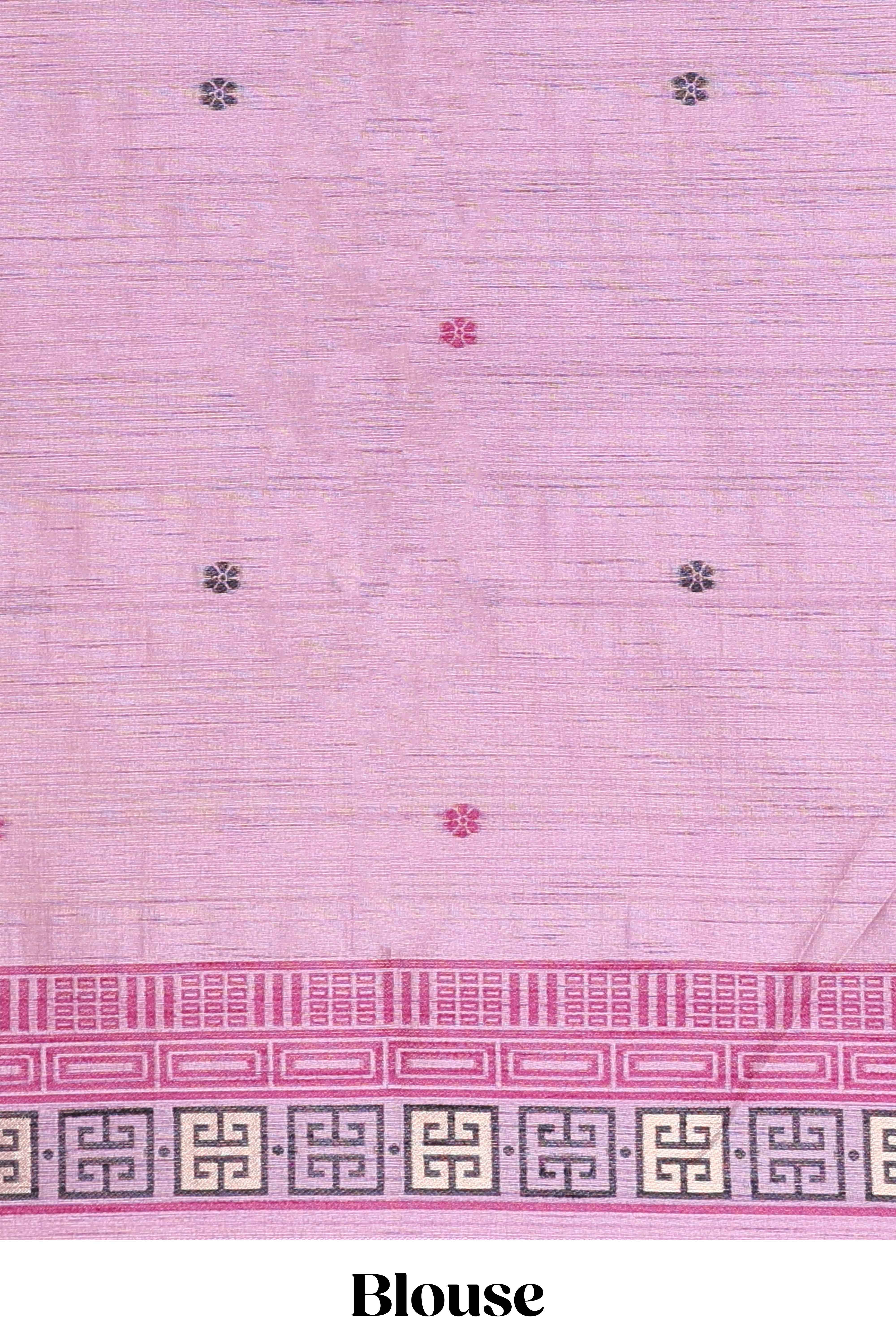 Festive wear munga cotton saree with stylish Blouse