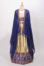 Festive zari dhavani ensemble