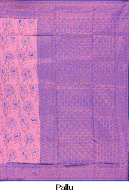 Floral body silk drape