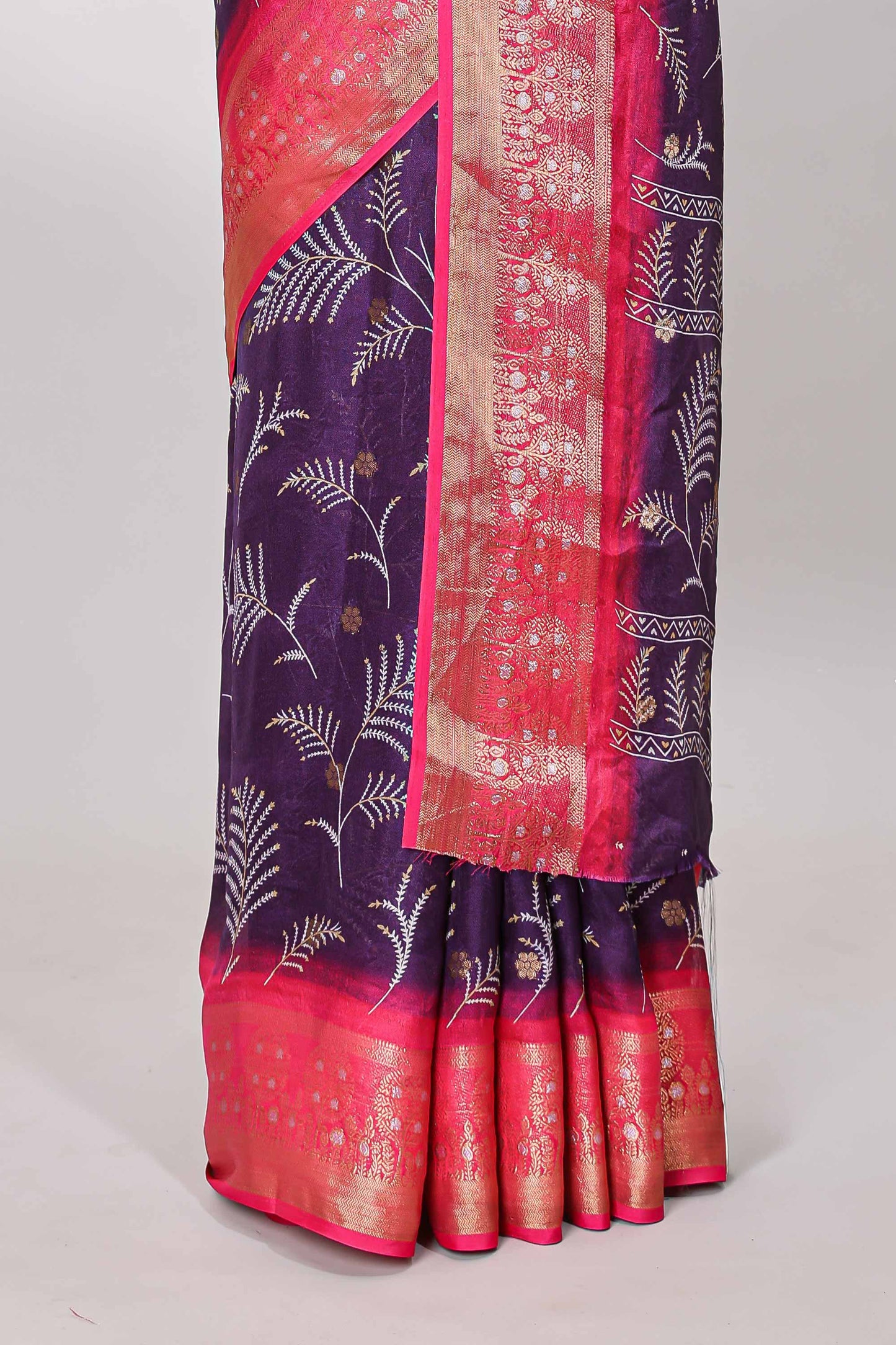 Floral butta blouse set