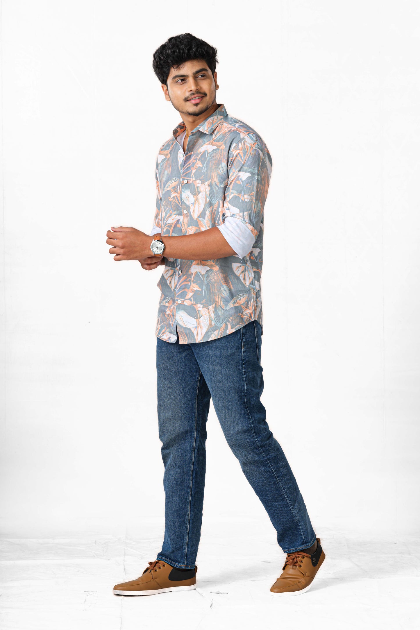 Floral fashion casual shirt