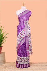 Floral ikkat style print 