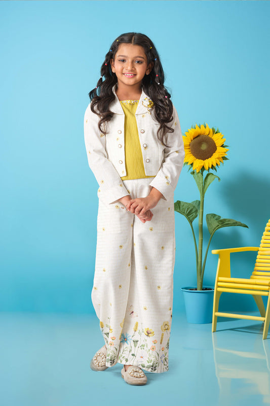 Floral layered palazzo fashion set