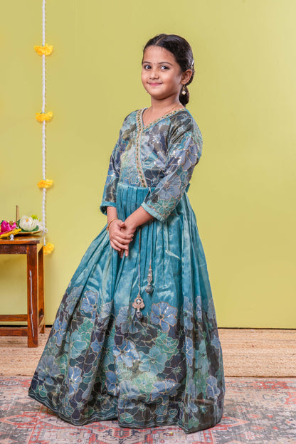 Floral motif designer occasion wear