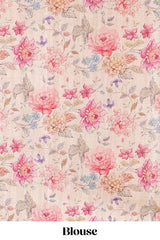 Floral pallu coordination