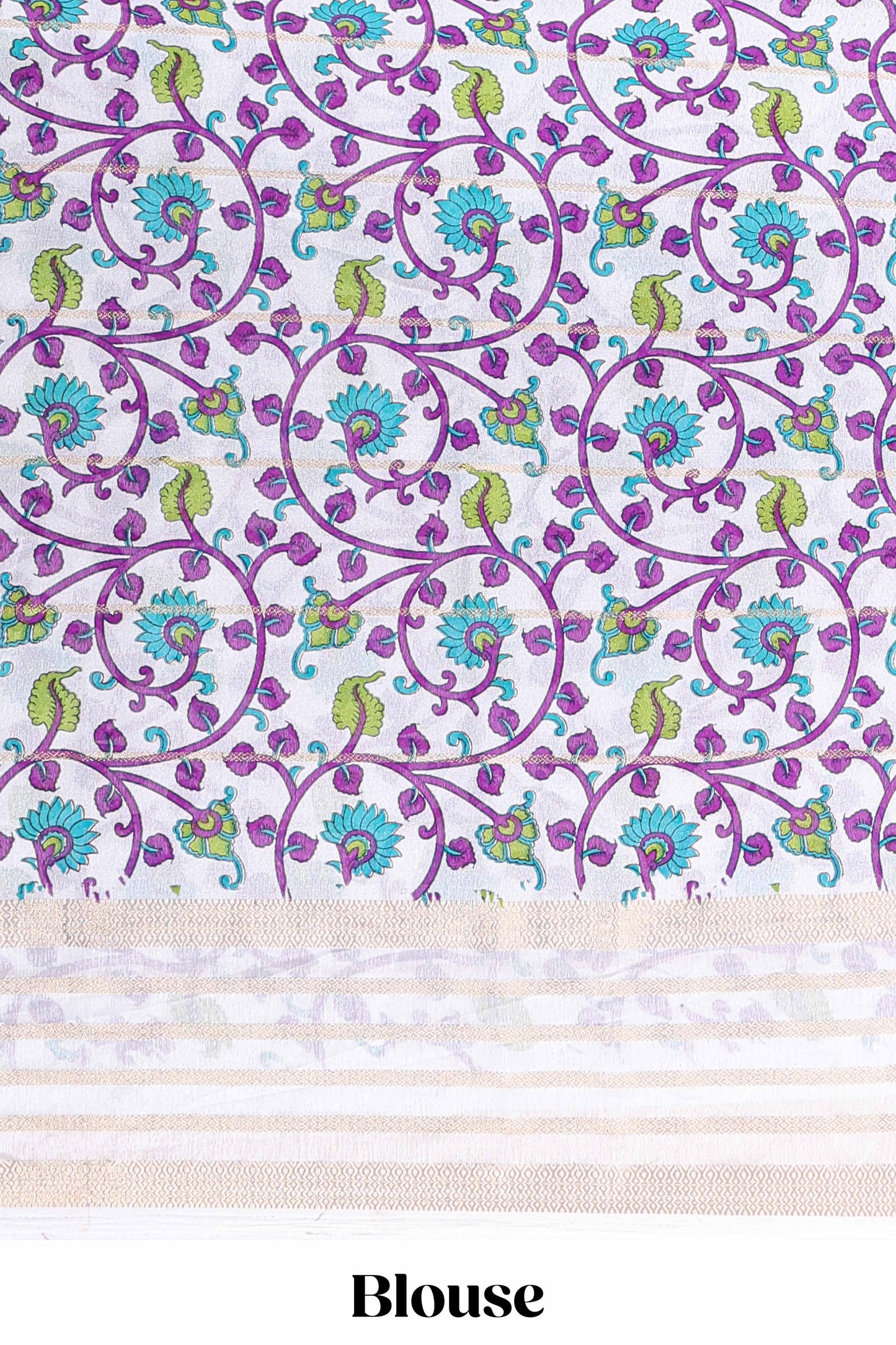 Floral pallu detailing