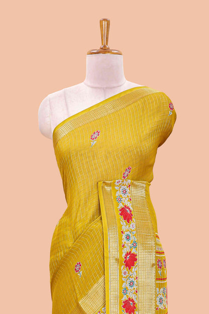 Floral pallu print styling