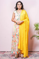 Floral printed salwar suit set