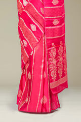Floral woven pallu