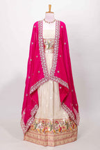 Floral zari ethnic ensemble