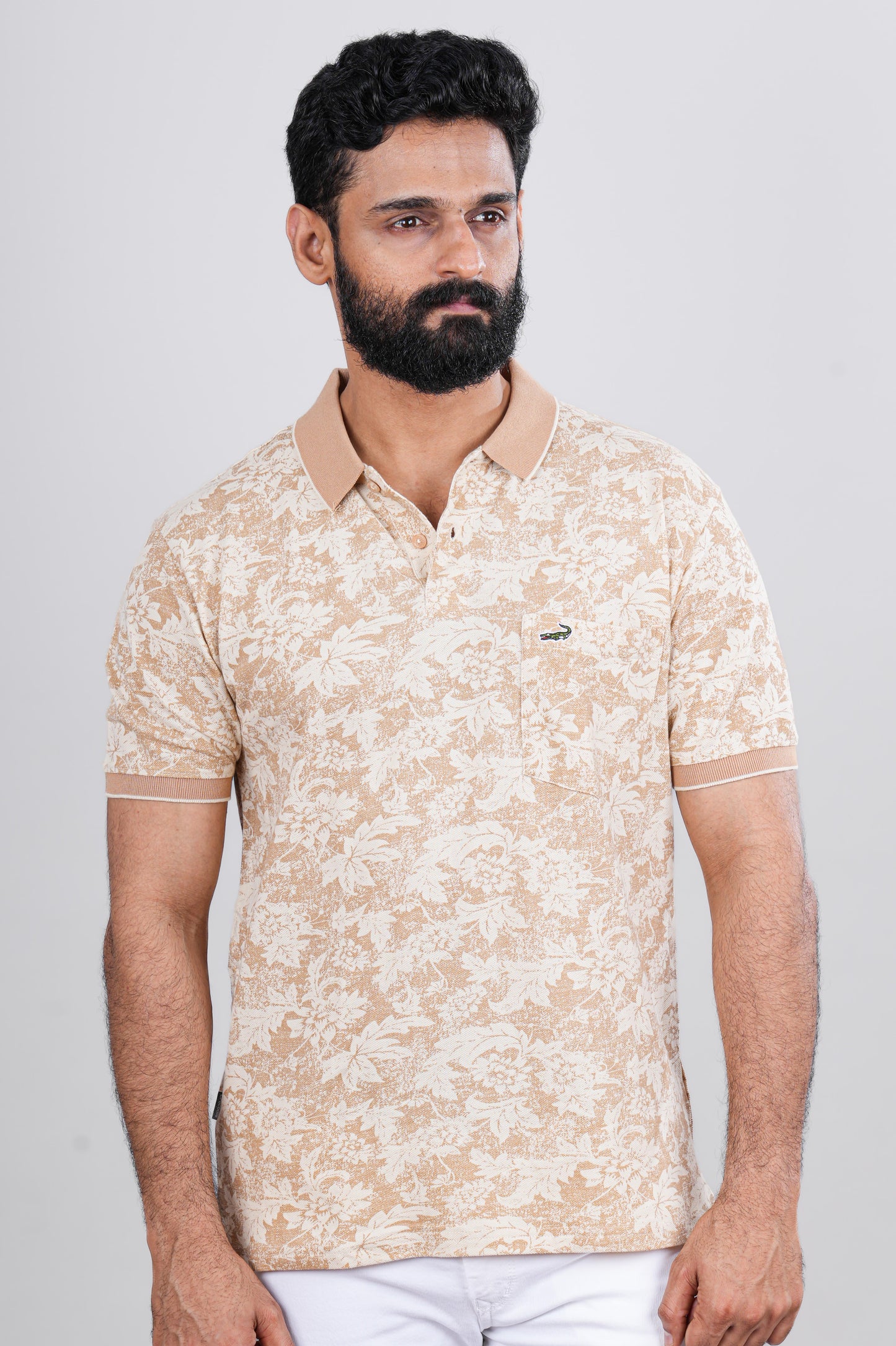 Flower print casual tshirt
