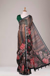 Full digital printed linen saree