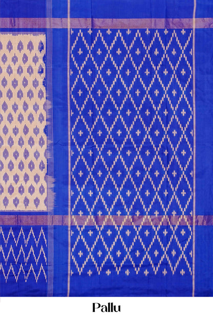 Geometric motif ikkat silk 