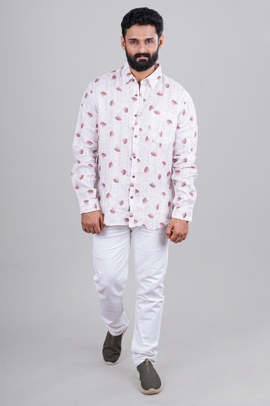 Geometric print casual shirt