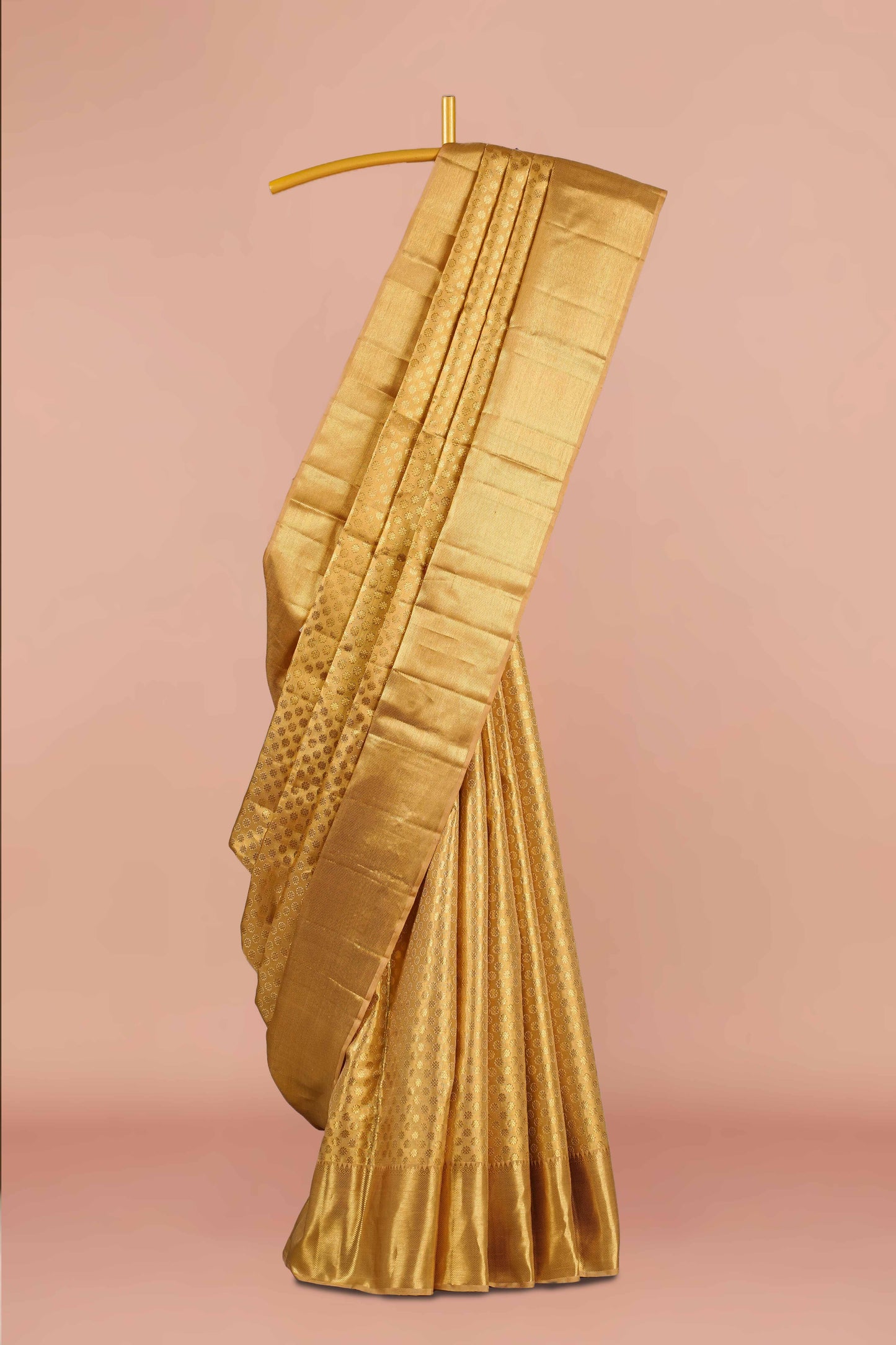 Gold bridal pattu silk saree