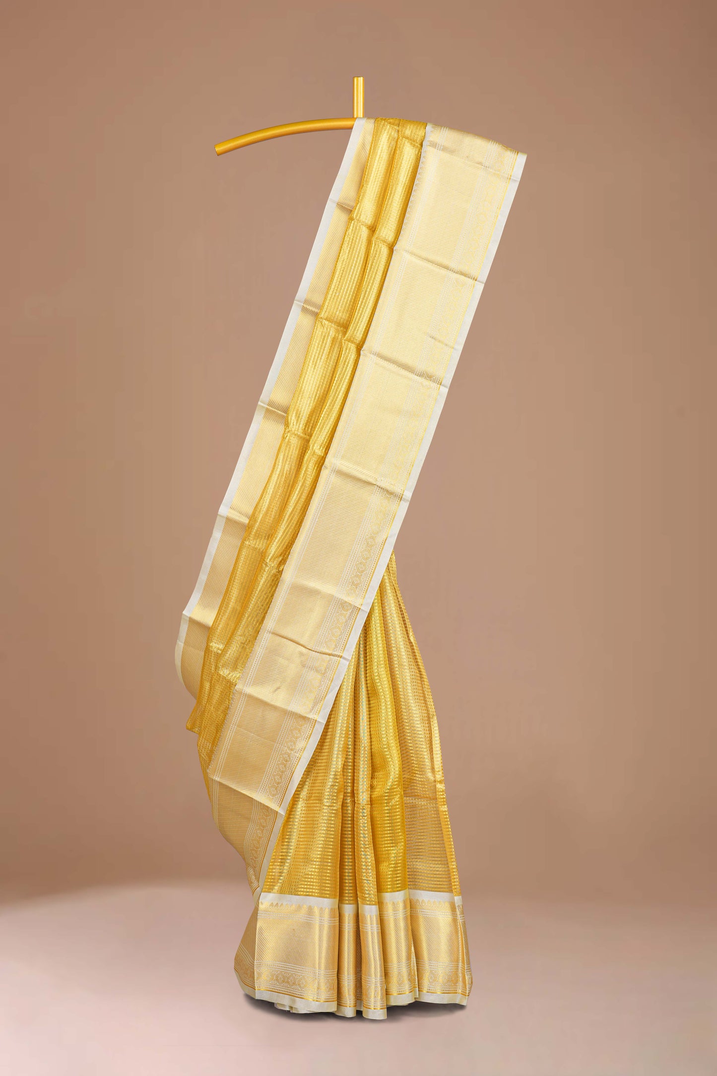Gold semi tissue weave 