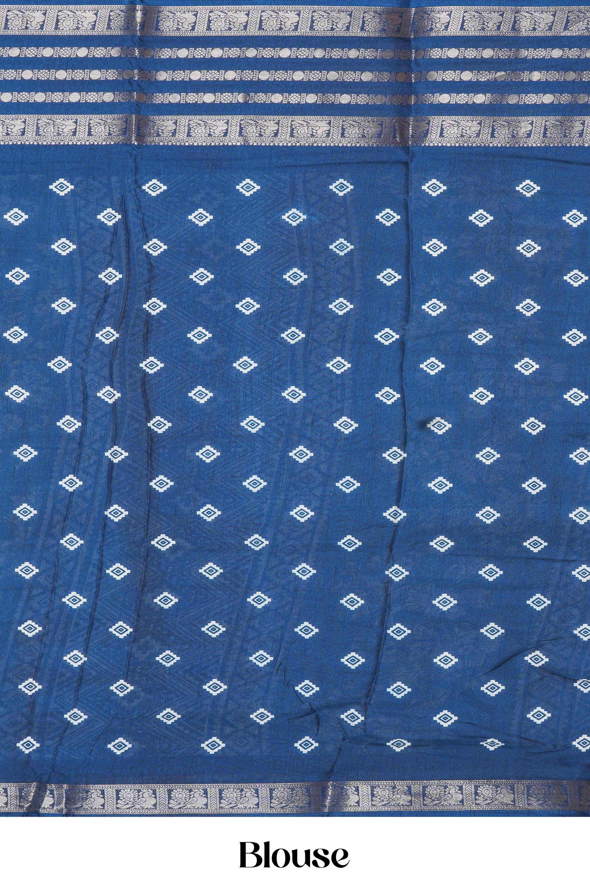 Graceful blue festive drape