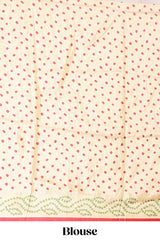 Graceful dotted half saree