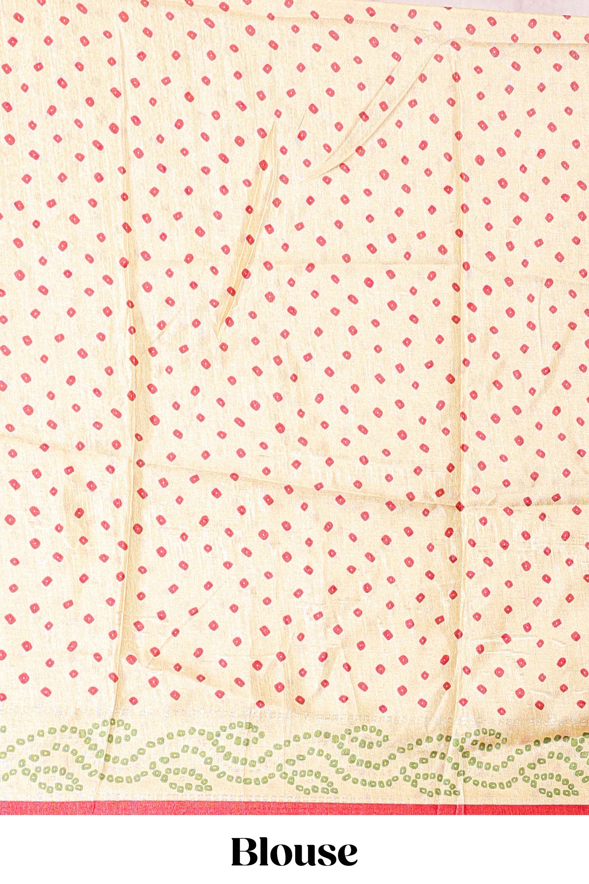 Graceful dotted half saree