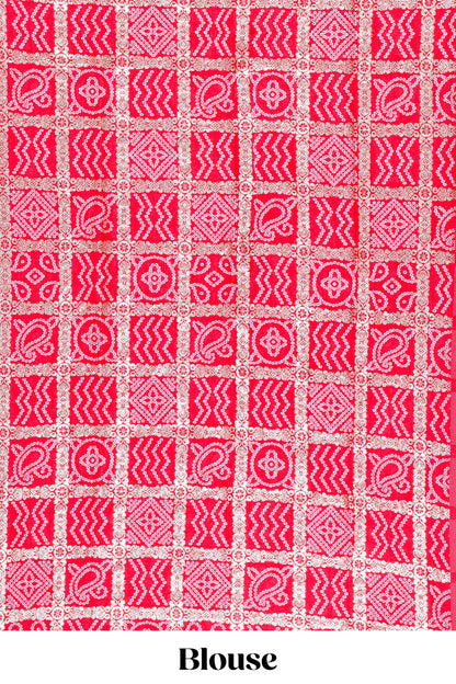 Graceful ethnic pink drape