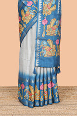 Graceful festive blue drape