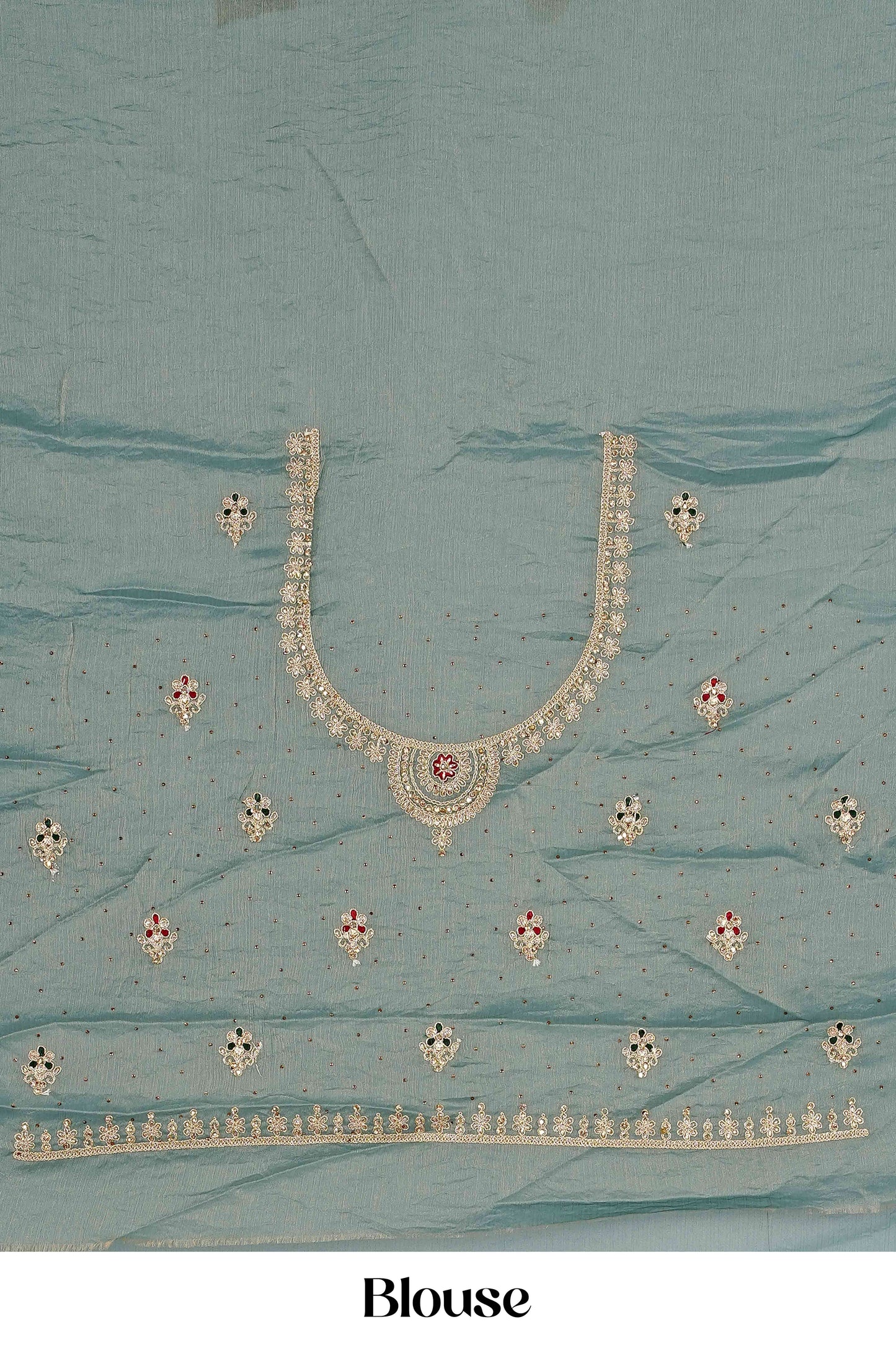 Graceful festive drape saree