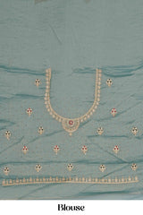 Graceful festive drape saree