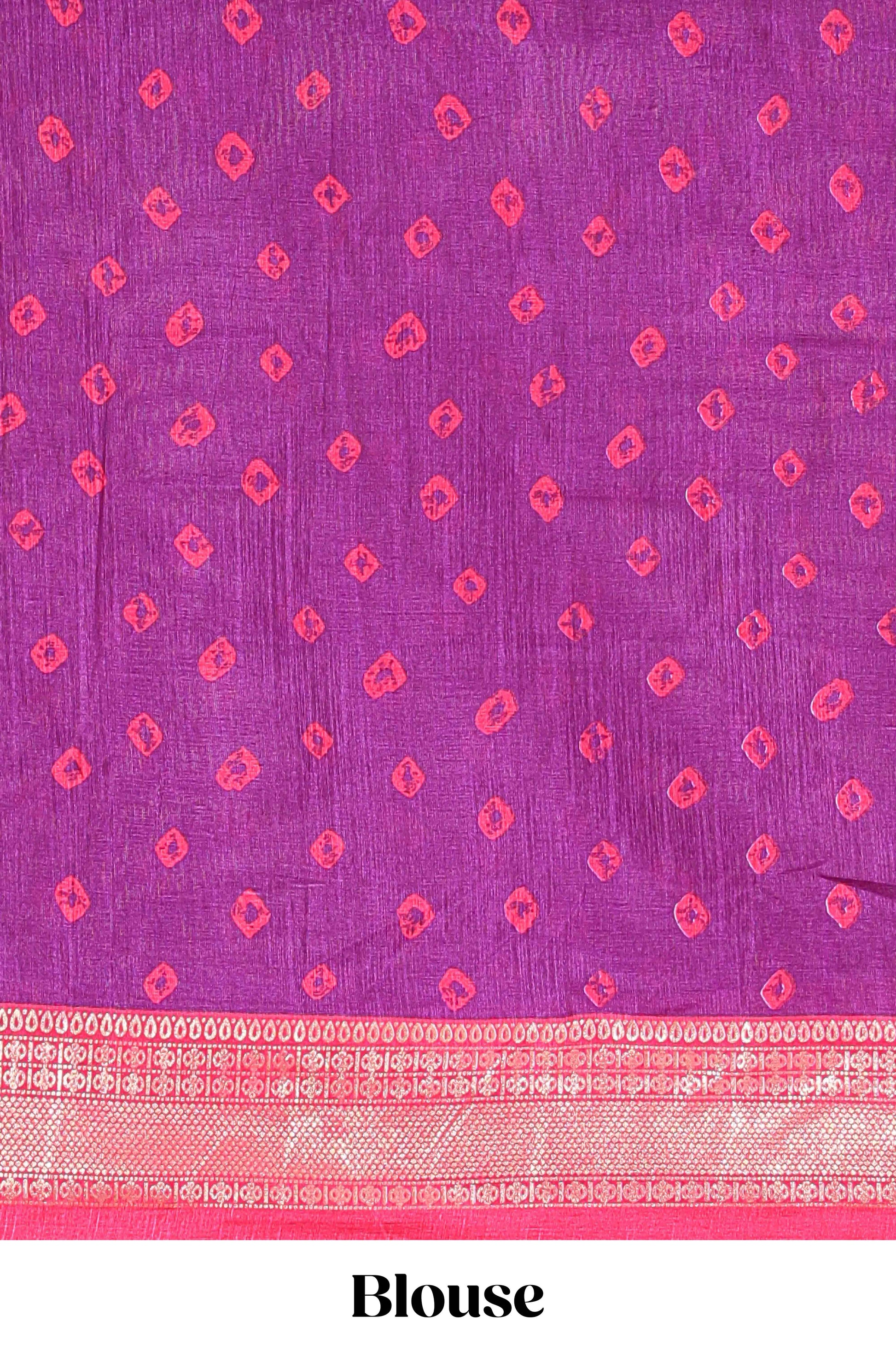 Graceful festive half saree blouse