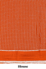 Graceful festive orange drape