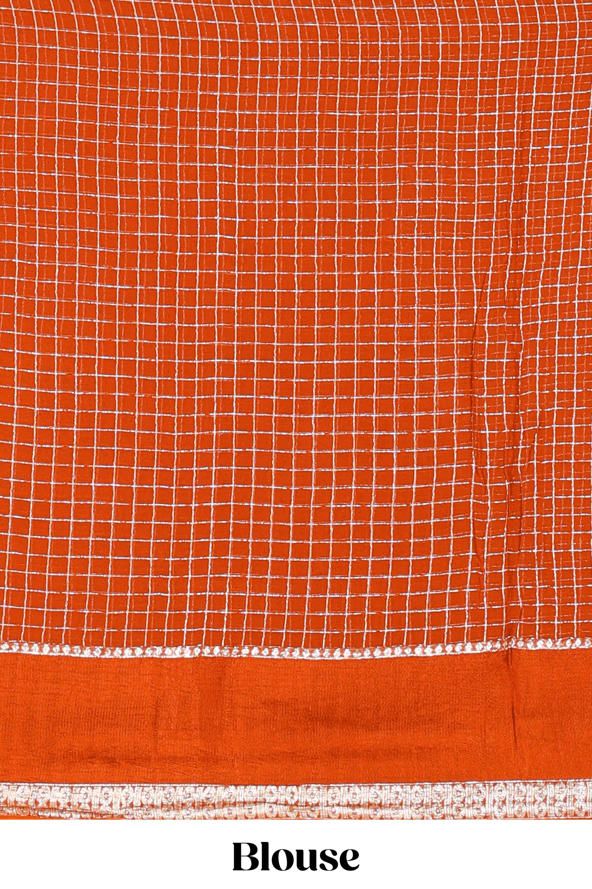 Graceful festive orange drape