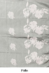 Graceful gray elegant drape