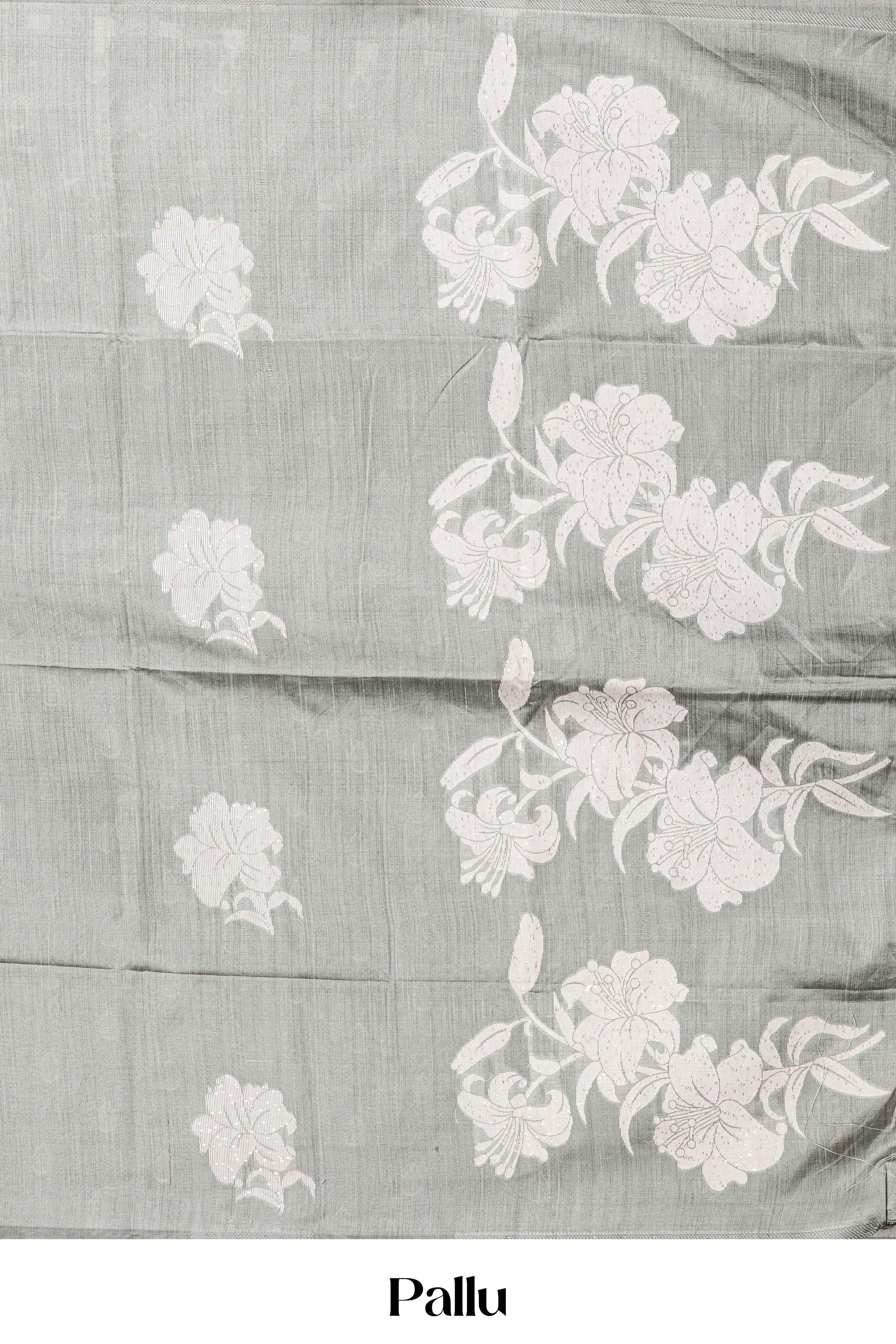 Graceful gray elegant drape