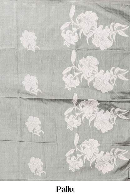 Graceful gray elegant drape
