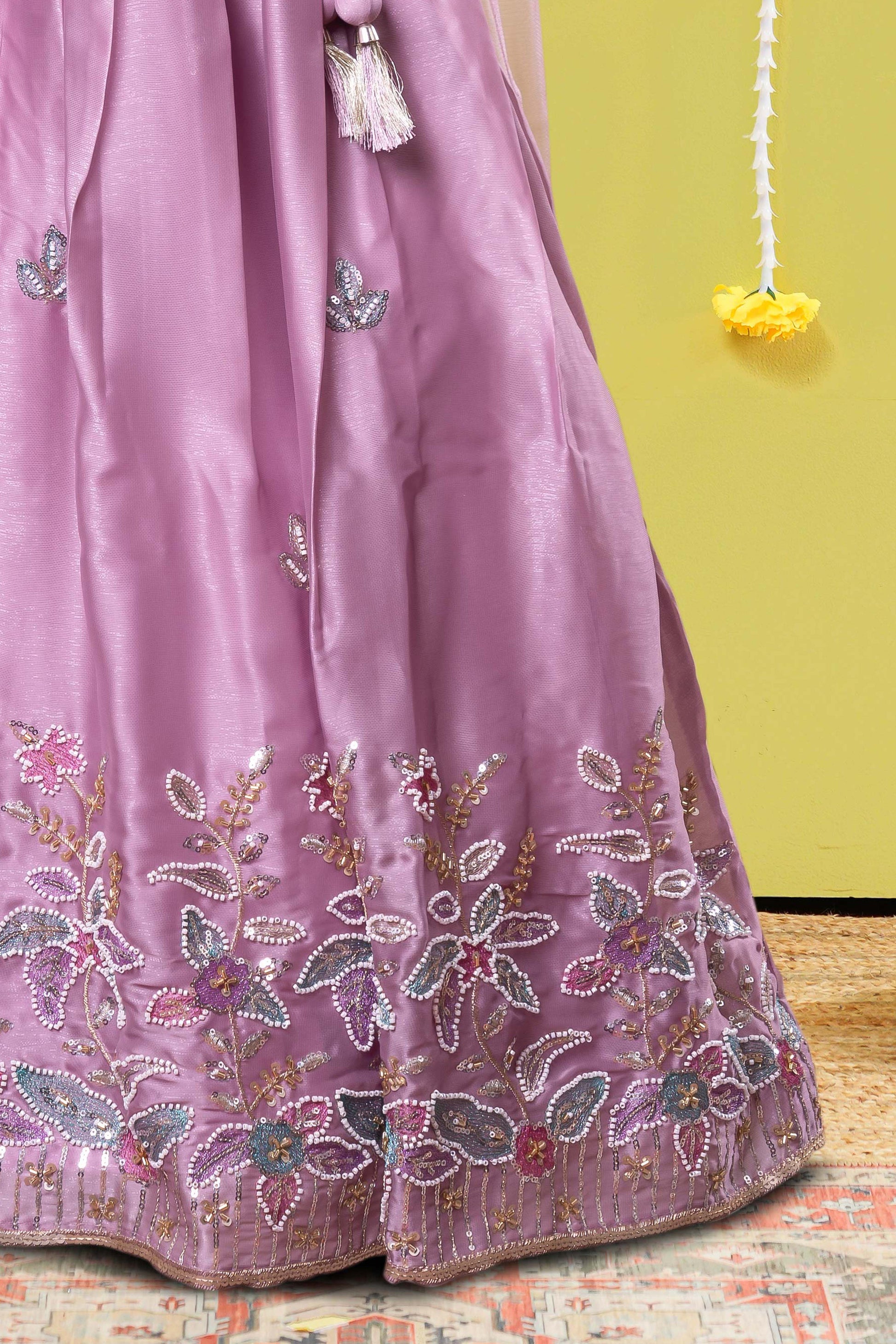 Graceful kids ethnic skirt outfit