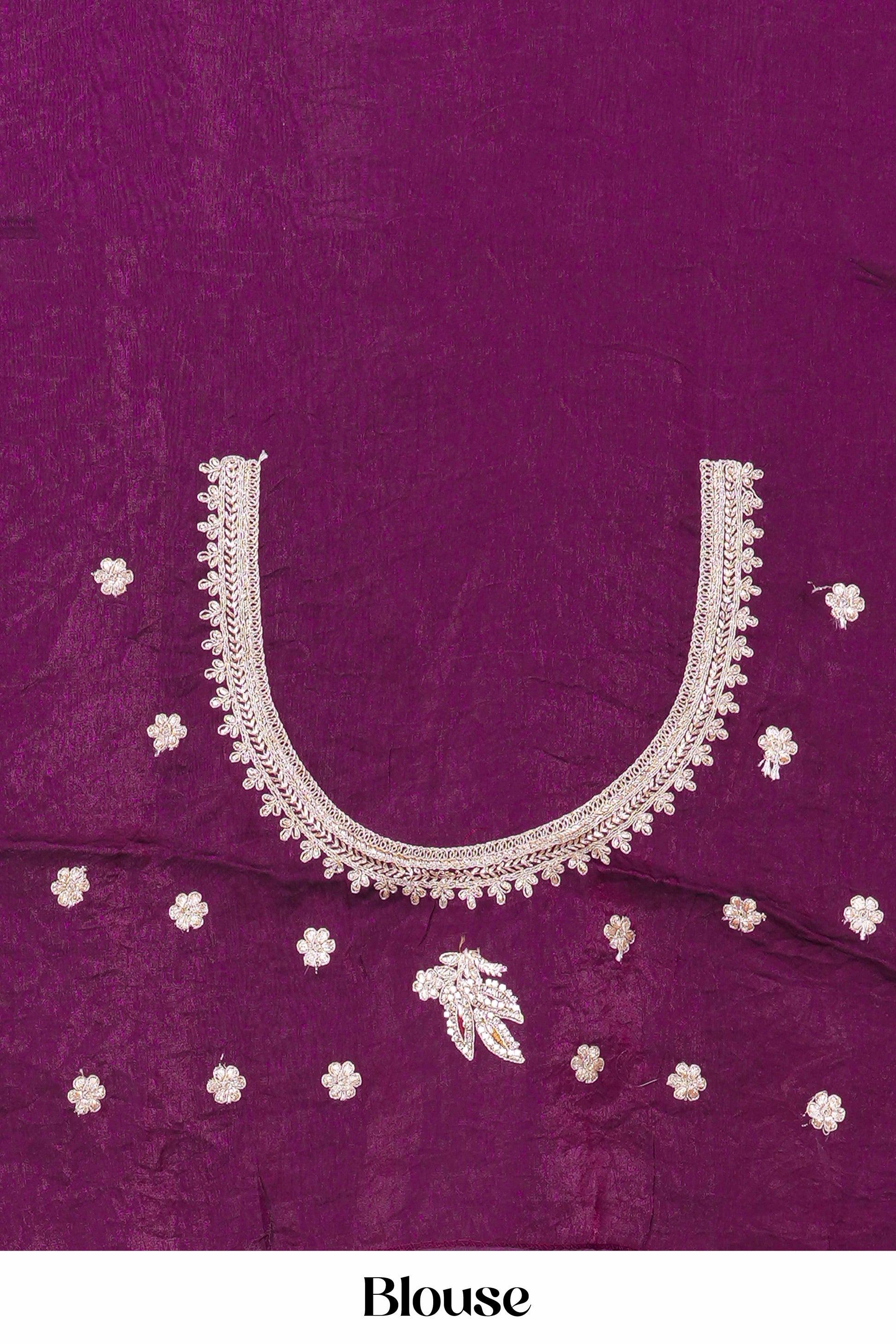 Graceful violet festive drape