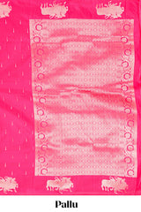  Grand printed zari pallu 