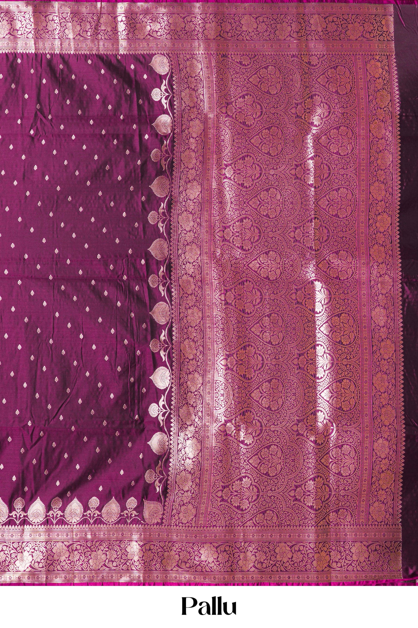 Grape purple kathan silk floral zari saree
