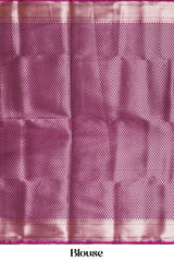 Grape purple kathan silk rich pallu saree