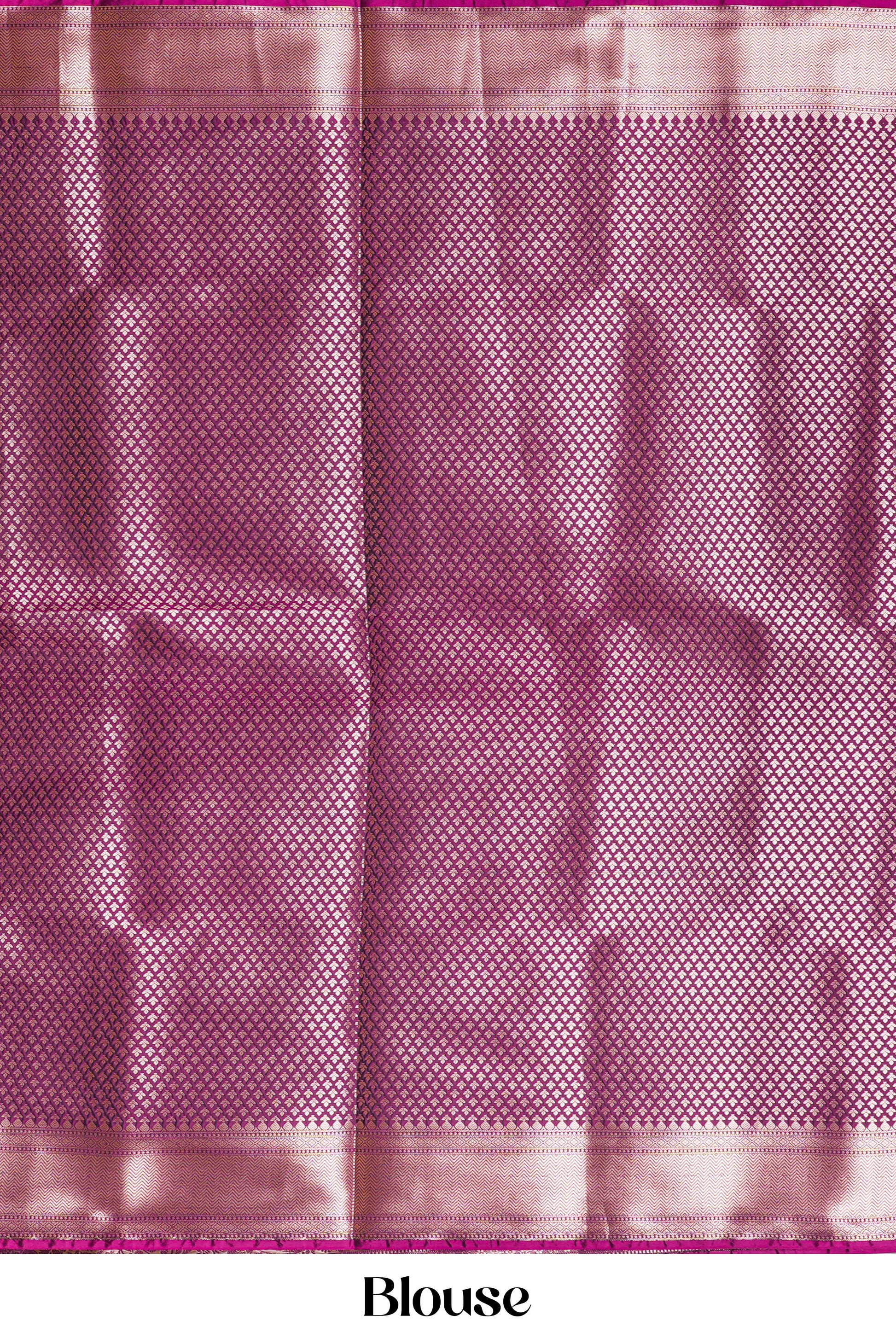 Grape purple kathan silk rich pallu saree