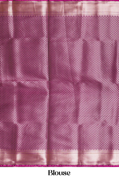 Grape purple kathan silk rich pallu saree