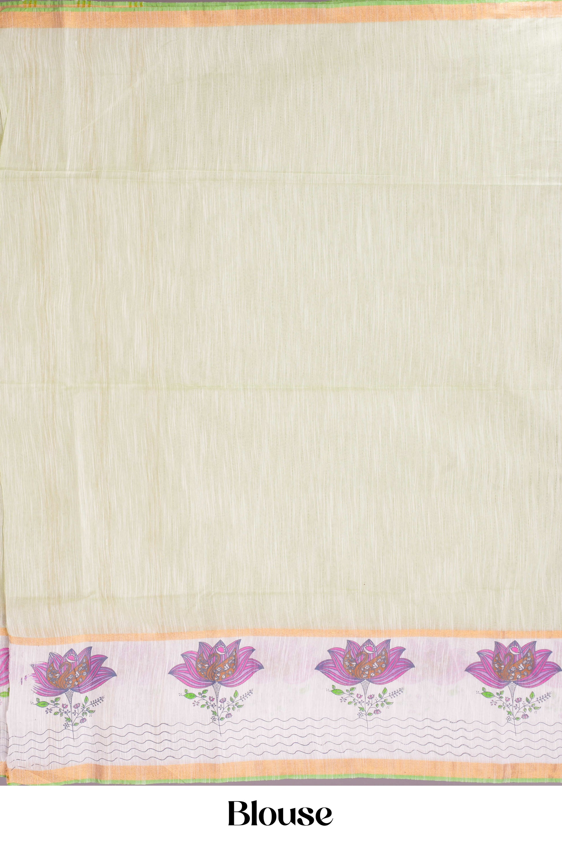 Green Casual Chirala Cotton Saree Look