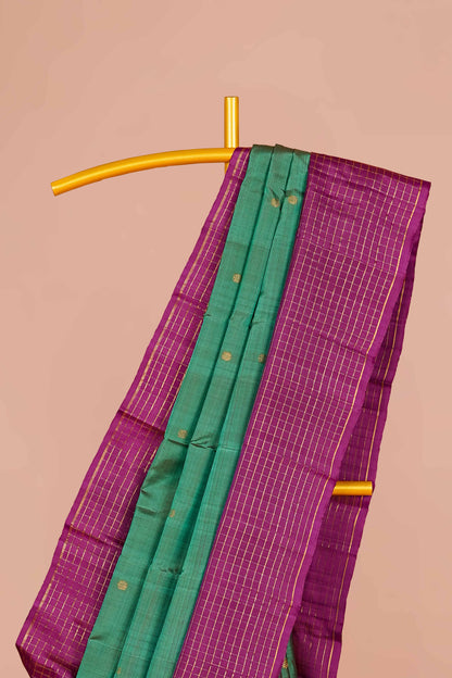 Green Kanchipuram silks sarees