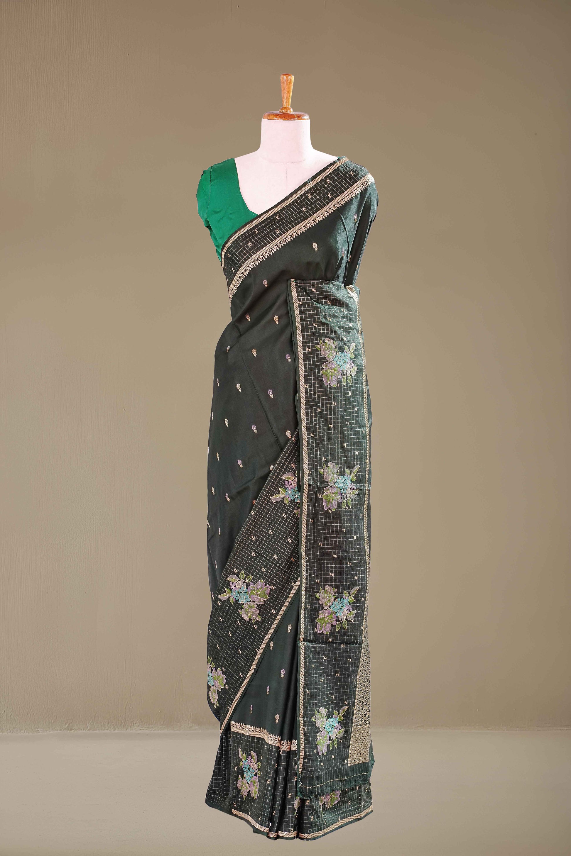 Green Mushru Silk