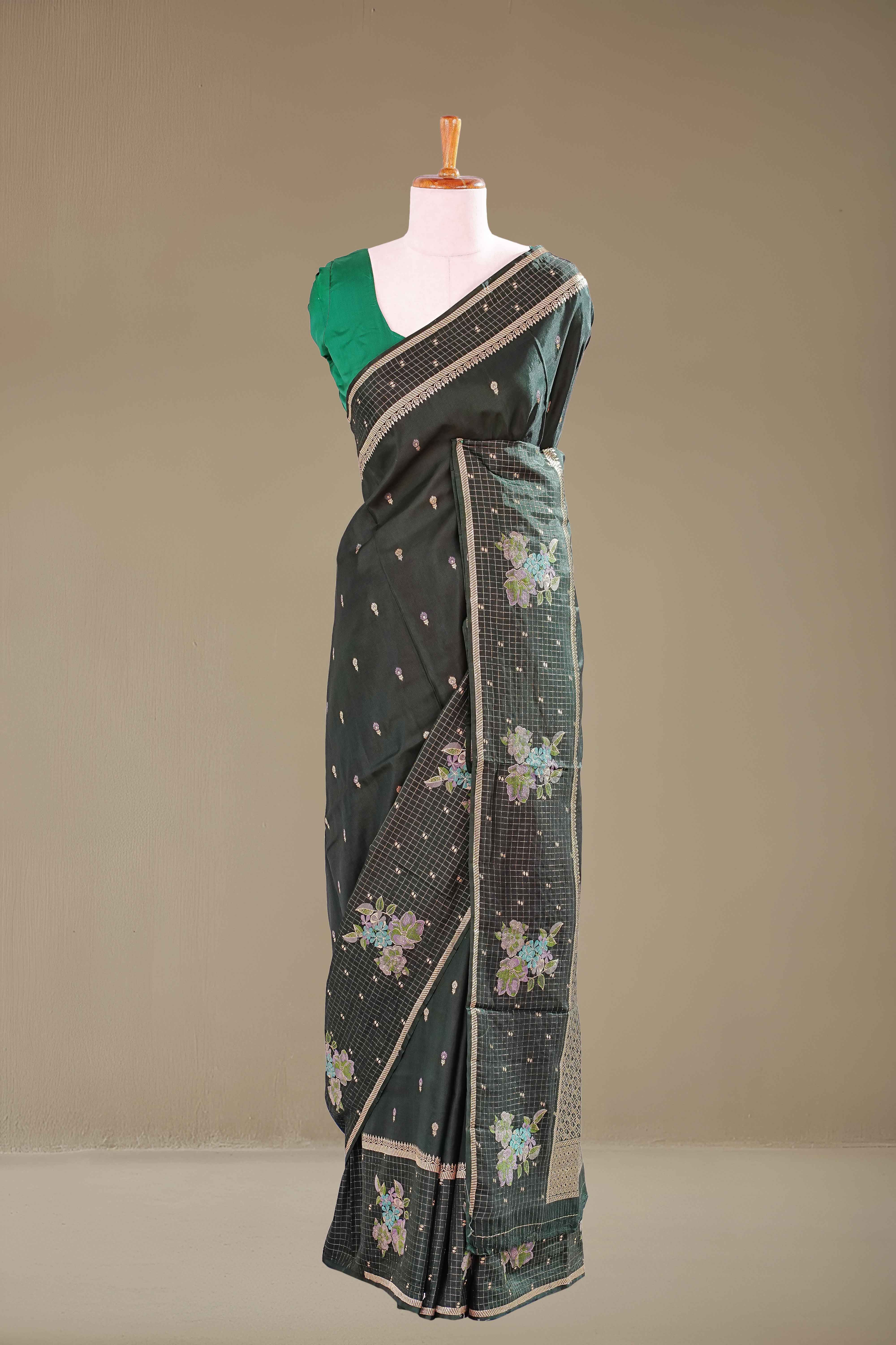 Green Mushru Silk
