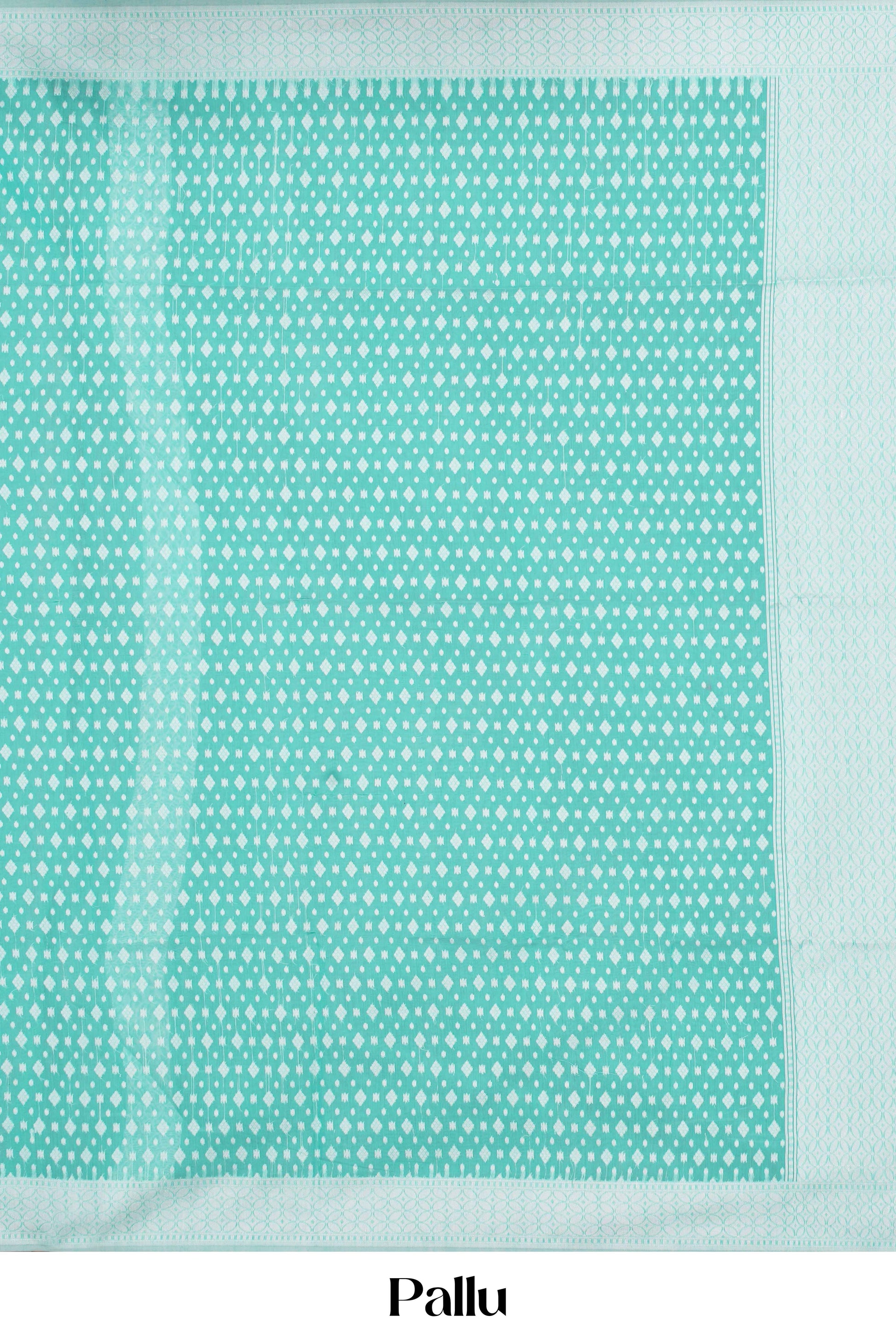 Green Thread Border Saree for Women